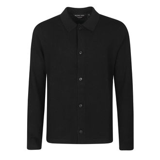 Michael Kors Casual Shirts, male, Black, M, Wool Shirt