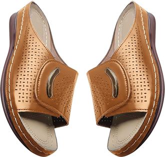 Generic Womens Summer Sandals with Wedge Heel, Bohemian Wedge Sandals, Beach Sandals, Summer Sandals, Retro Roman Sandals, Leisure Sandals, Fish Mouth Flip Fl