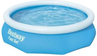 Bestway Piscina Tonda Fuori Terra Con Anello Gonfiabile Superiore 305xh66 -57456