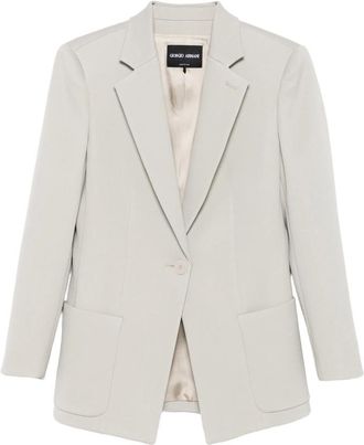 Giorgio Armani Single-button Patch-pocket Blazer