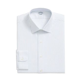 Brooks Brothers Heren, Overhemden, Blauw, Maat: 5XL Katoen