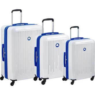 DELSEY Paris Christine 3-Piece Hardside Expandable Suitcase Set in White/blue at Nordstrom
