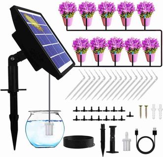 OEM Sistema De Riego Solar Autom&aacute;tico, Kit De Riego Por Goteo Solar Autom&aacute;tico Con Clasificaci&oacute;n De Impermeabilidad Ip67, Temporizador Inteligente Y Funci