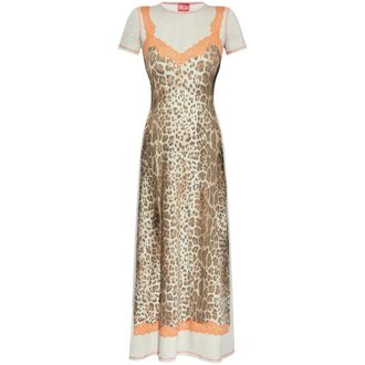 Diesel Maxi Jurk - Dames - Maxi kleedjes - Veelkleurig - XS - Kleedjes