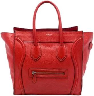 Celine Pre-owned Vintage Tote - Dames - Vintage Handtas - Rood - ONE Size - Leer - Vintage