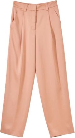Genny Tailored Broeken - Dames - Wijde Broeken - Roze - M - Polyester - Broeken