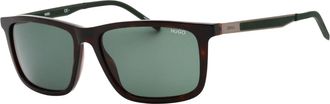 HUGO BOSS Unisex Dark Havana Brown Sunglasses - One Size