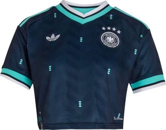 adidas (WMNS) adidas Germany 26 Away Cropped Jersey Asia Sizing Collegiate Navy KE8080