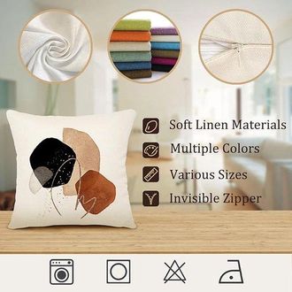 OEM Funda De Coj&iacute;n 50x50 - Funda De Coj&iacute;n De Algod&oacute;n Y Lino - Coj&iacute;n Decorativo Para Sof&aacute; Estilo Boho - Fundas De Coj&iacute;n Decorativas Para Sala De Estar