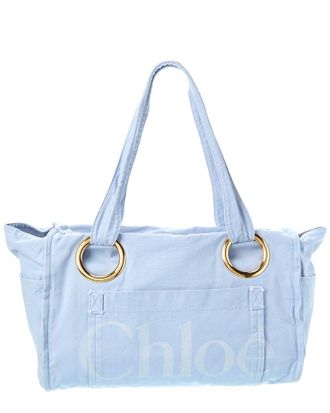 Chlo&eacute; Plage Large Canvas Tote