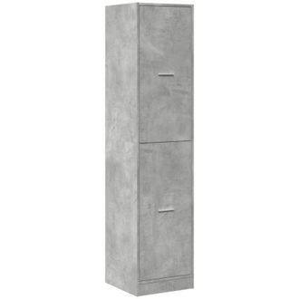 vidaXL Armario Botiqu&iacute;n Madera Ingenier&iacute;a Gris Hormig&oacute;n 40x41x144,5 Cm Vidaxl