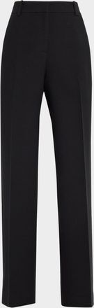 Lafayette 148 New York Gates Tuxedo Stripe Wool-Silk Pants