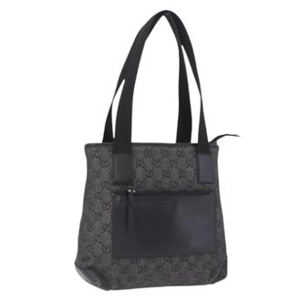 Gucci Bolso Tote Pre-owned de Lona GG - Pre-owned - Mujer - Negro - ONE SIZE