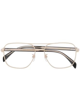 Eyewear by David Beckham pilot-frame glasses - Gold