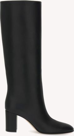 Gianvito Rossi Dana Boots in Black Calf Leather at Nordstrom, Size 37.5