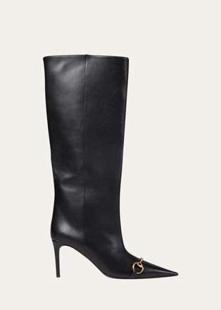 Gucci Donna 80MM Leather Boots