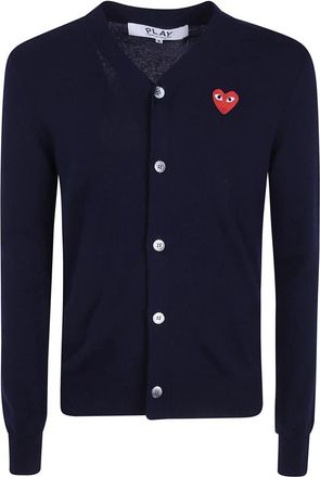 Comme Des Gar&ccedil;ons Cardigans - Heren - Vesten - Blauw - L - Truien & Vesten