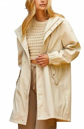 Crescent Briella Rain Coat In Cream