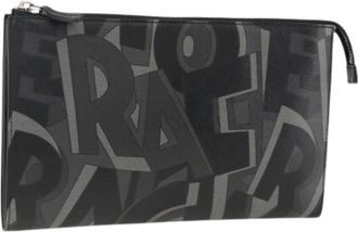 Ferragamo Pre-owned Clutches, female, Black, Size: ONE SIZE Pre-owned Leather Clutch Bag