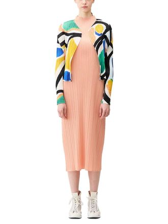 Issey Miyake Pleats Please Cardigan - Multicolor