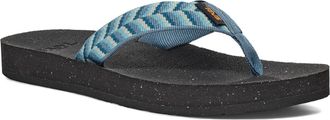 Teva Womens Reflip Sandal, Retro Geometric Blue, 5 UK