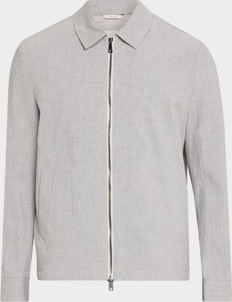 Bugatchi Men & apos;s Seersucker Blouson Jacket