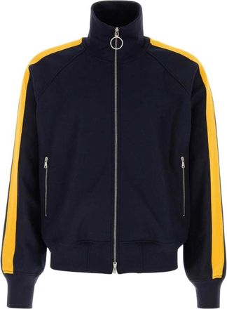 1989 STUDIO Side Band Jacket Zip Up - Heren - Trainingsjackets - Blauw - M - Wol - Fitness