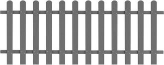 vidaXL Staccionata in wpc 200x80 cm - Vidaxl