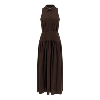 Staud Staud, Kleedjes, Dames, Bruin, S, Katoen, Romy Dress