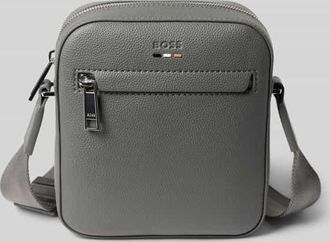 HUGO BOSS Umh&auml;ngetasche mit Rei&szlig;verschluss in Graphit, Gr&ouml;&szlig;e 1