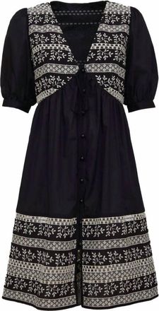 Loretta Caponi Womens Scarlino Dress In Black Multi