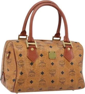 MCM Pre-owned Handbags, female, Brown, Size: ONE SIZE Pre-owned Hand Bag