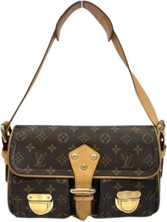 Louis Vuitton Pre-owned Shoulder Bags, female, Brown, Size: ONE SIZE Pre-owned Hudson PM Shoulder Bag