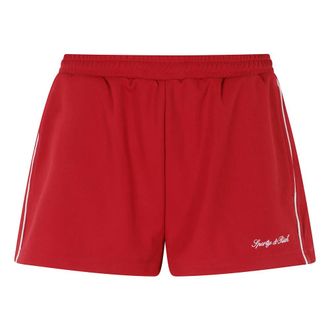 Sporty & Rich Donna, Pantaloncini, Rosso, S, new