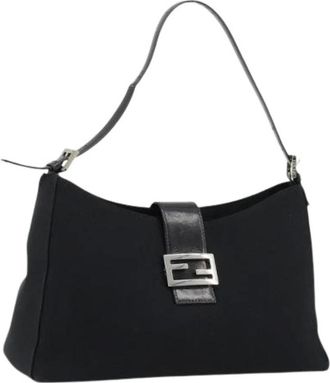 Fendi Pre-owned Shoulder Bags, female, Black, Size: ONE SIZE Pre-owned Vintage Shoulder Bag
