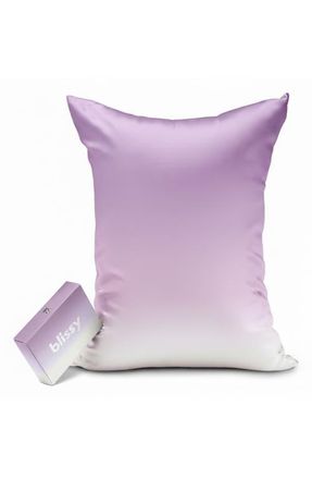 Blissy Mulberry Silk Pillowcase in Lavender Ombre at Nordstrom, Size Standard