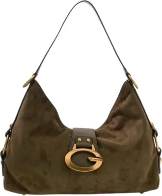 Guess Tassen, Dames, Groen, ONE Size, Leer, Camden Schoudertas