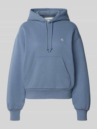 Carhartt Work in Progress Oversized Hoodie aus Baumwoll-Mix Modell CASEY in Rauchblau, Gr&ouml;&szlig;e XS