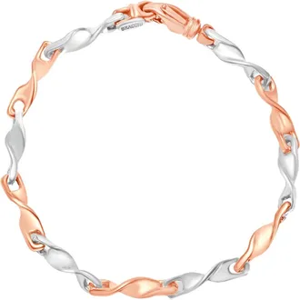 Pompeii3 Mens 14k Gold (18gram) or Platinum (33gram) 5mm Link Bracelet 8.5