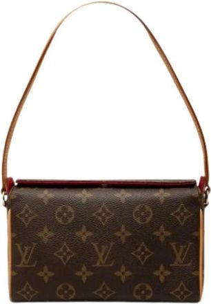 Louis Vuitton Pre-owned Recital Schoudertas - Dames - Vintage Schoudertas - Bruin - ONE Size - Leer - Vintage