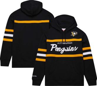 Mitchell & Ness Mens Mitchell & Ness Black Pittsburgh Penguins Head Coach Pullover Hoodie at Nordstrom, Size Medium