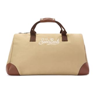 MC2 Saint Barth Spacious Rectangular Duffle Bag with Leather Accents