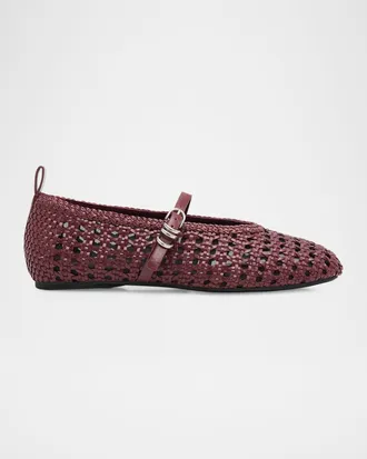 Rag & Bone Spire Woven Mary Jane Ballerina Flats