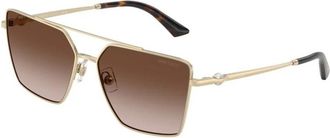 Jimmy Choo London Authentieke Premium Bril met Topkwaliteit - unisex - Zonnebrillen - Geel - 58 MM - Accessoires