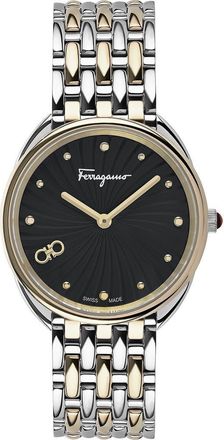 Ferragamo Mens Cuir Watch, 34mm in Two Tone at Nordstrom Rack