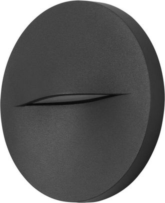 Forlight Hide - Aplique De Pared Led Circular Para Se&ntilde;alizaci&oacute;n De Caminos Y Rodapi&eacute;s Con Luz Neutra 4000k Color Gris Urbano - Forlight