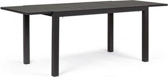 BIZZOTTO Bizzotto - Mesa Extensible Para Exterior En Aluminio Antracita 140 - 210x77x H75 Cm