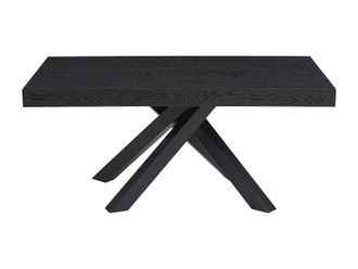 VENTE-UNIQUE.COM Mesa de comedor madera negro