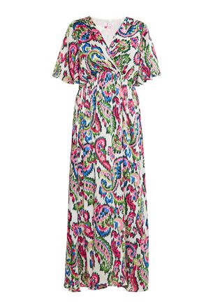 Izia Jurk Dames Wit Veelkleurig