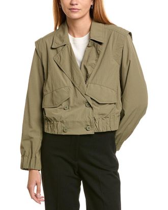 DKNY Crop Trench Jacket